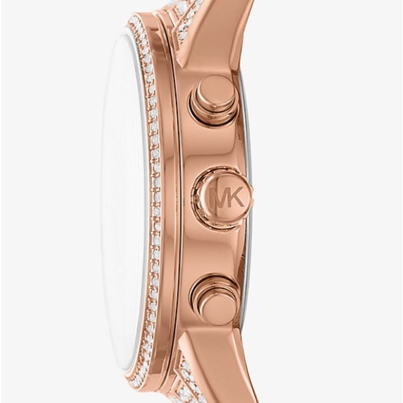 New Ritz Pavé Rose Gold-Tone Watch - Picture 4 of 11